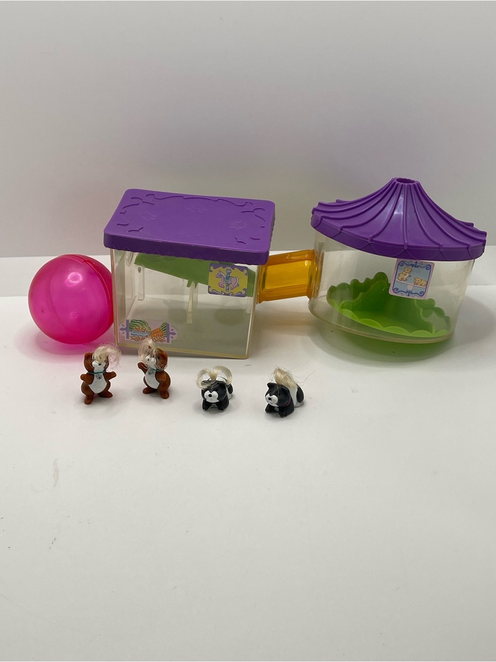 Kenner 1995 Littlest Pet Shop LPS Ride n'Slide Hamsters incomplete